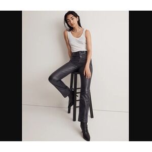 Madewell NEW NWT Womens 27 90s Straight Leg Jeans Shiny Navy Blue Foil